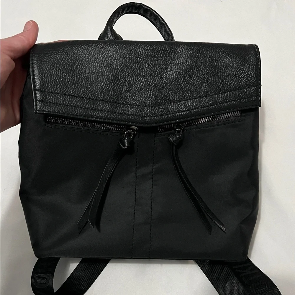 Botkier Black Vinyl Trigger Backpack